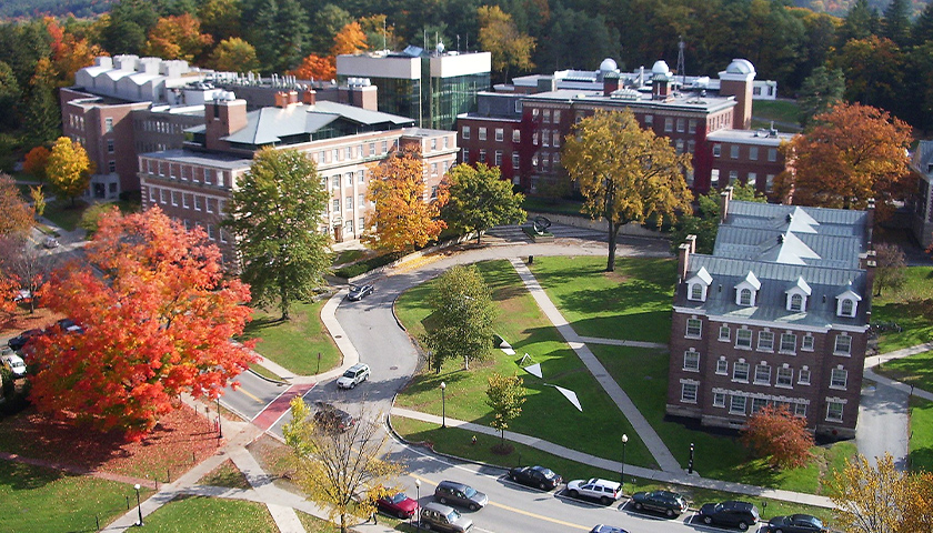 aerial view of The Dartmouth College