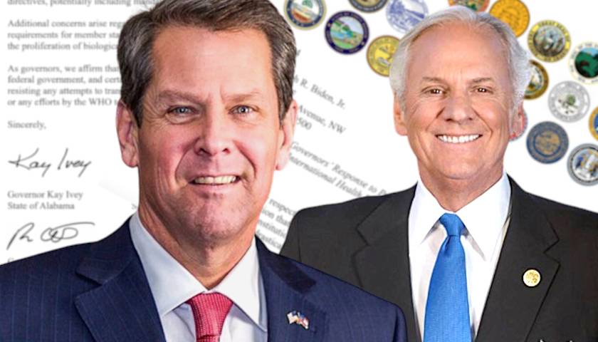 Georgia Gov. Brian Kemp and South Carolina Gov. Henry McMaster (composite image)